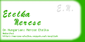 etelka mercse business card